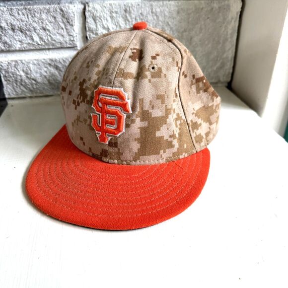 San Francisco Giants MLB New Era 59Fifty On-Field Baseball Cap Hat Desert Camo - Picture 1 of 7